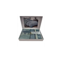 Комплект постельного белья Laura Grand hc_2110000003473, пододеяльник 240x250 см, простыня 200x230 см, наволочка 50x70 (2 шт), двуспальный, разноцветный