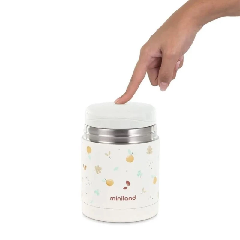 Термос для еды Miniland Valencia 89573, нержавеющая сталь, светло-розовый, 600 мл