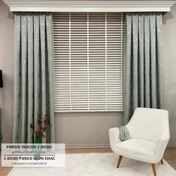 Шторы Eco-DECOR РА-1010980, 150х280 см, полиэстер, бирюзовый Шторы Eco-DECOR РА-1010980, 150х280 см, полиэстер, бирюзовый