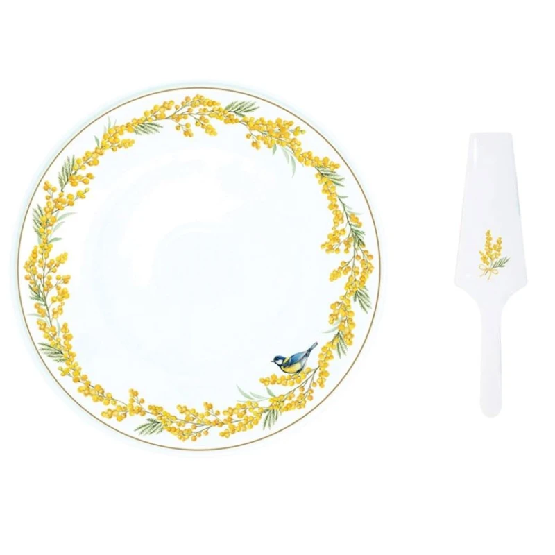 Тарелка десертная Easy Life Mimosa круг, 32 см, фарфор, белый, 1 шт. Тарелка десертная Easy Life Mimosa круг, 32 см, фарфор, белый, 1 шт.