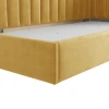 Односпальная кровать Art_tek_yataq(120) 61, ламинат/текстиль, желтая, 200x85x120 см Односпальная кровать Art_tek_yataq(120) 61, ламинат/текстиль, желтая, 200x85x120 см