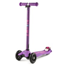 Üç təkərli samokat Micro Maxi Deluxe Purple, bənövşəyi, alüminium, plastik, 5-12 yaş, 60x27x16 sm, təkərlər 120/80 mm, 2600 q