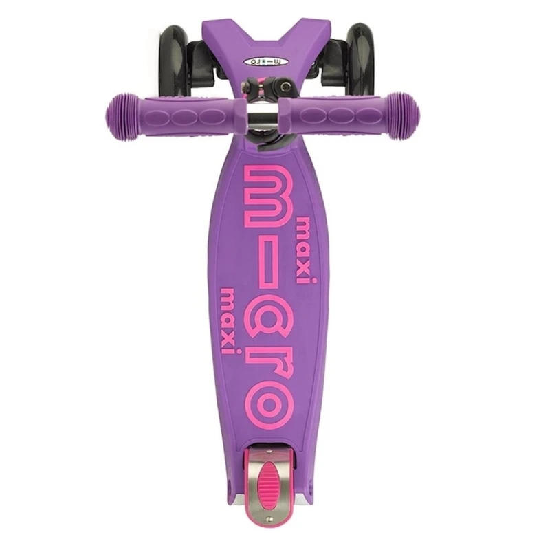Трехколесный самокат Micro Maxi Deluxe Purple, фиолетовый, алюминий, пластик, 5-12 лет, 60x27x16 см, колеса 120/80 мм, 2600 г Трехколесный самокат Micro Maxi Deluxe Purple, фиолетовый, алюминий, пластик, 5-12 лет, 60x27x16 см, колеса 120/80 мм, 2600 г