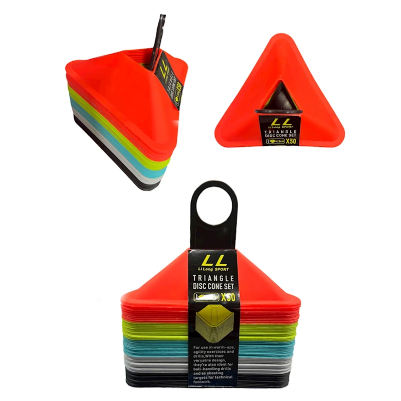 Məşq üçün konuslar WS0489A, rəngbərəng, 50 əd