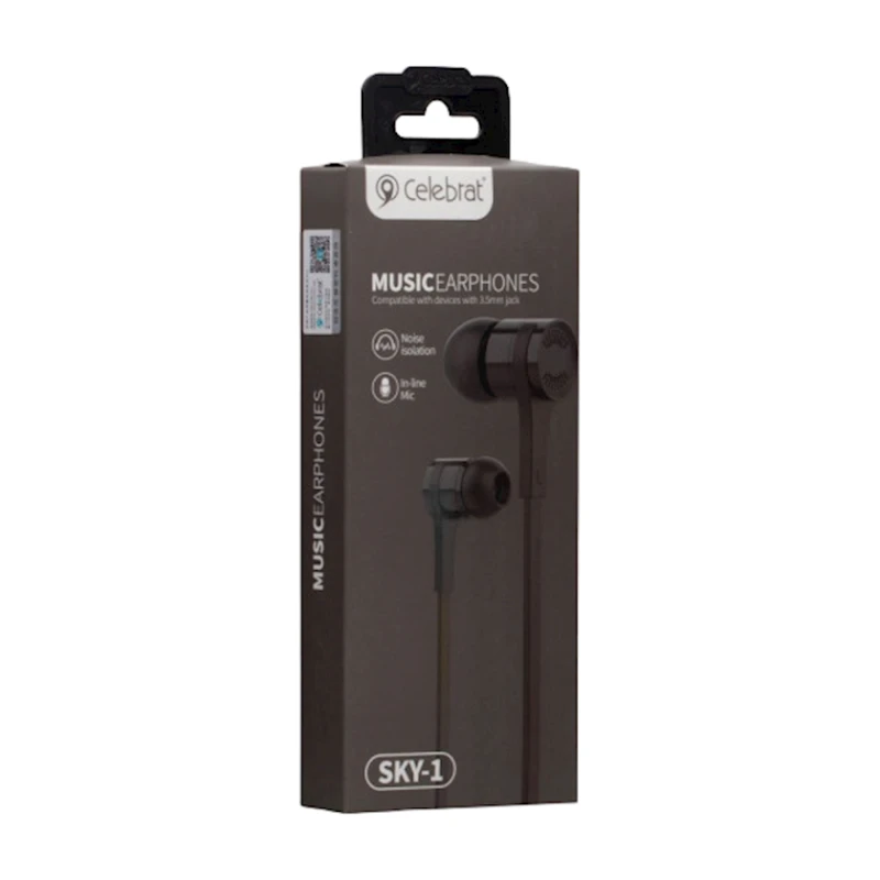 Проводные наушники Celebrat SKY-1 Black Проводные наушники Celebrat SKY-1 Black