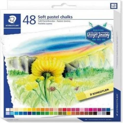 Пастель Staedtler Soft Pastel Chalks Design Journey сухая, 48шт, 10мм