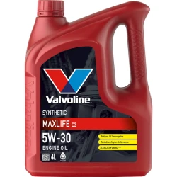 Моторное масло Valvoline MaxLife C3 5W-30, 4 л