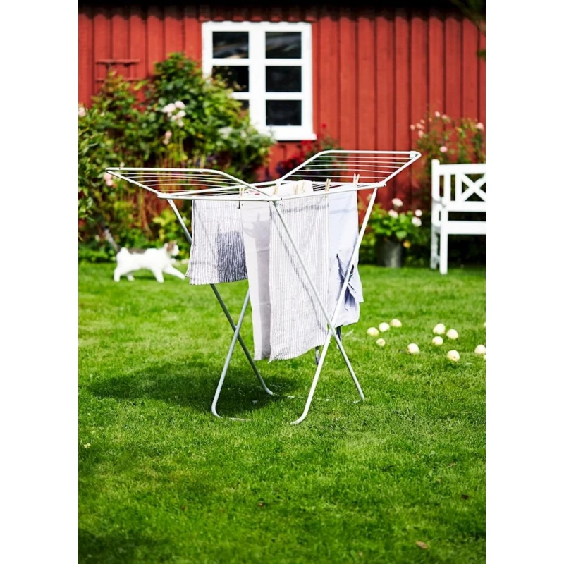 Сушилка для белья JYSK Leifheit Basic, сталь, белая, 55x182x105 см Сушилка для белья JYSK Leifheit Basic, сталь, белая, 55x182x105 см