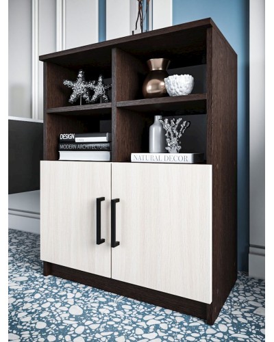 Tumba 77x33x60 sm, LDSP, ağ/qəhvəyi