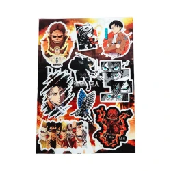 Набор наклеек Attack on Titan 9 шт Набор наклеек Attack on Titan 9 шт