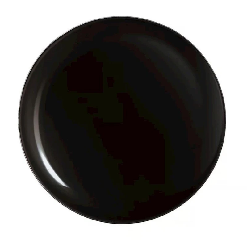 Тарелка Luminarc Diwali ST-05873, опаловое стекло, черная, 27 см Тарелка Luminarc Diwali ST-05873, опаловое стекло, черная, 27 см