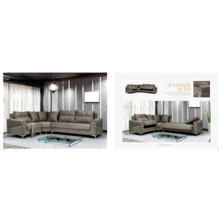 Угловой диван Stil Mebel Kosova, 300/220x80x83 см, коричневый Угловой диван Stil Mebel Kosova, 300/220x80x83 см, коричневый