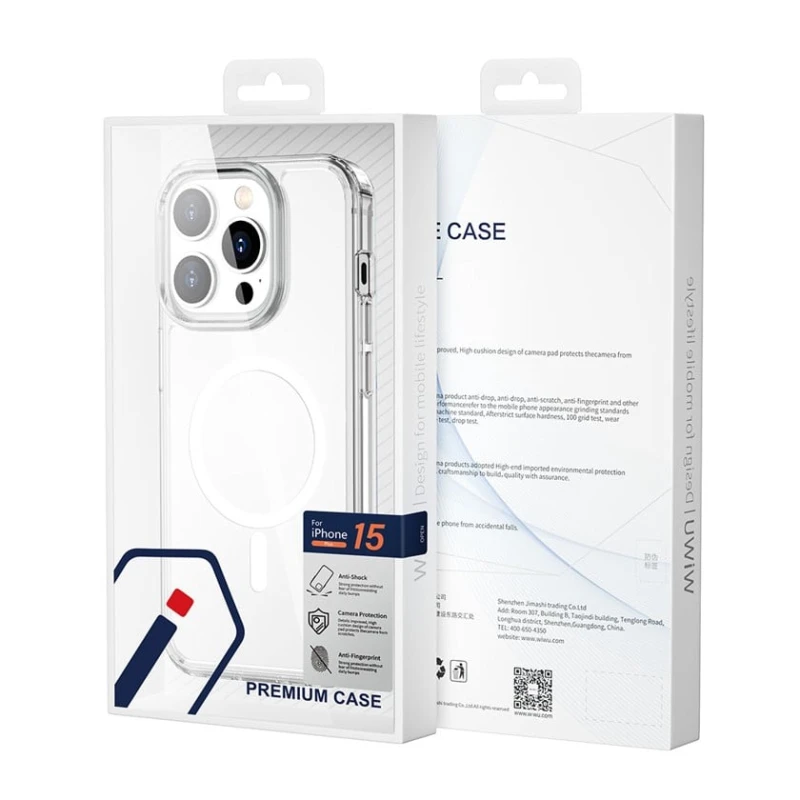 Чехол Wiwu MCC-101 для Apple iPhone 15 Pro Max, Transparent Чехол Wiwu MCC-101 для Apple iPhone 15 Pro Max, Transparent