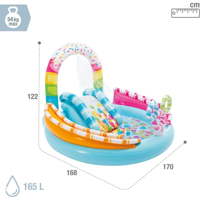 Детский бассейн İntex H57144, разноцветный, 170 х168х122 см, 165 л