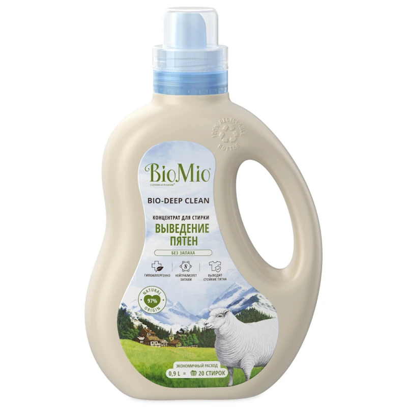 Гель для стирки BioMio, полуавтомат, 900 мл Гель для стирки BioMio, полуавтомат, 900 мл
