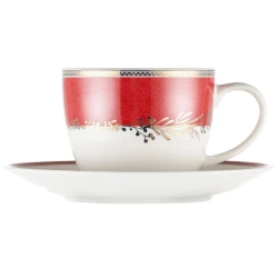 Чайная пара Gipfel Charlotte 51566, костяной фарфор, разноцветный, 200 мл