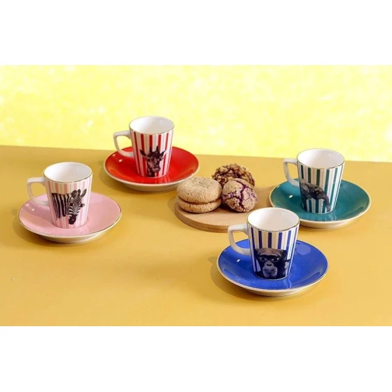 Набор кофейный Porland Wild Life 04ALM006718, 75 мл, 8 предметов Набор кофейный Porland Wild Life 04ALM006718, 75 мл, 8 предметов