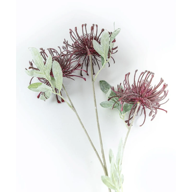 Искусственный цветок Hom-me 102940 Хризантема, 72 см, бордовый