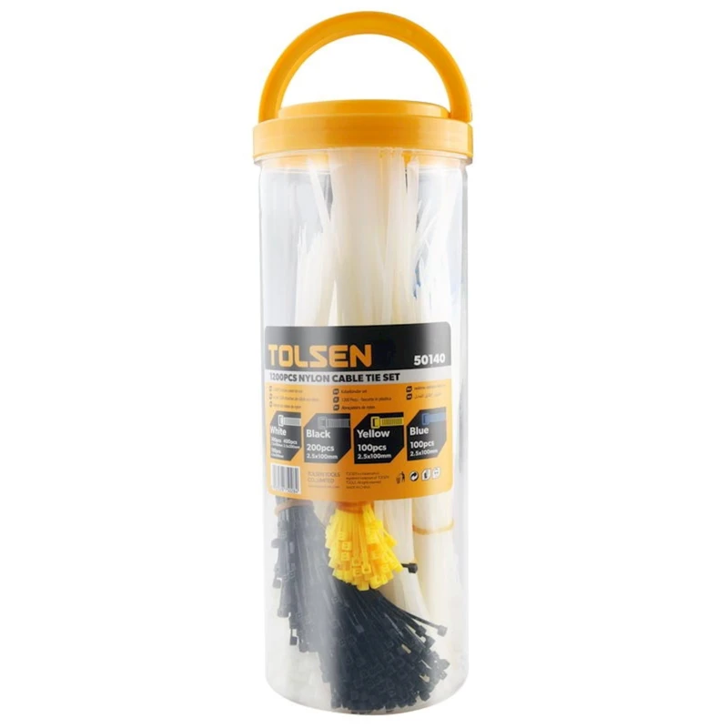 Набор хомутов Tolsen 50140, 1200 шт Набор хомутов Tolsen 50140, 1200 шт