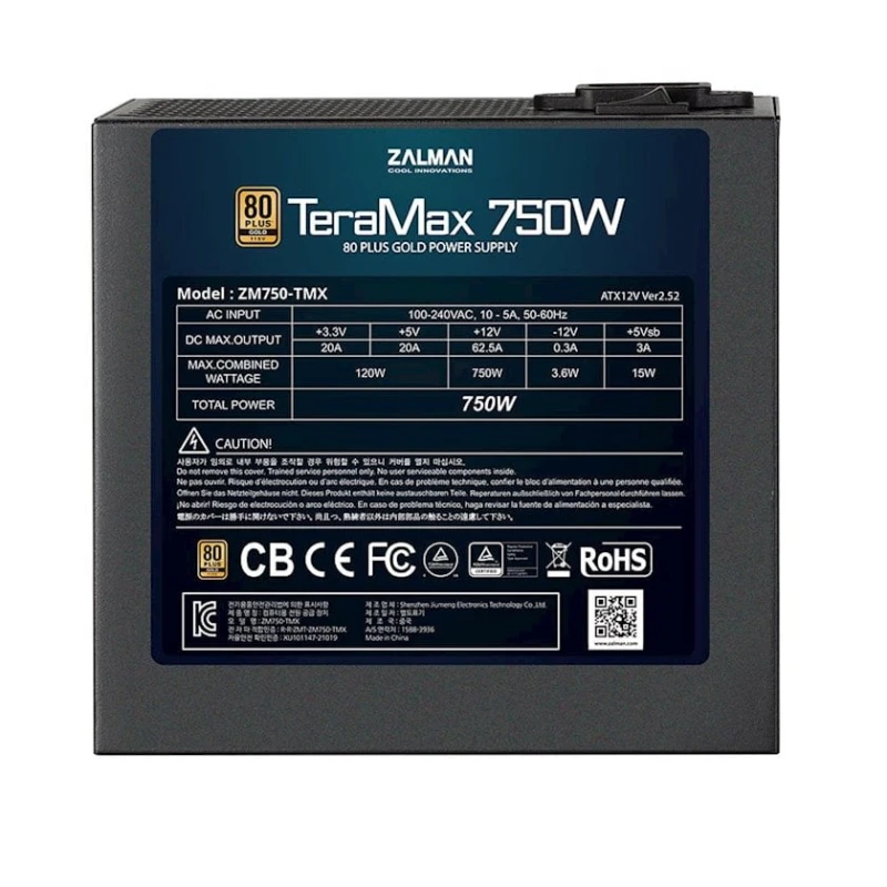 Блок питания Zalman Teramax 750W Блок питания Zalman Teramax 750W
