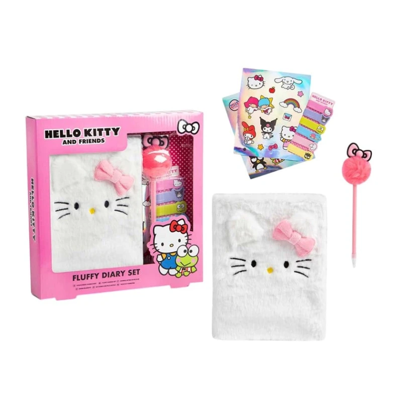 Набор канцелярских принадлежностей RMS International Hello Kitty Fluffy Diary Набор канцелярских принадлежностей RMS International Hello Kitty Fluffy Diary