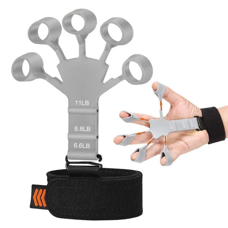 Эспандер кистевой, с открытыми напальчиками, серый Эспандер кистевой, с открытыми напальчиками, серый