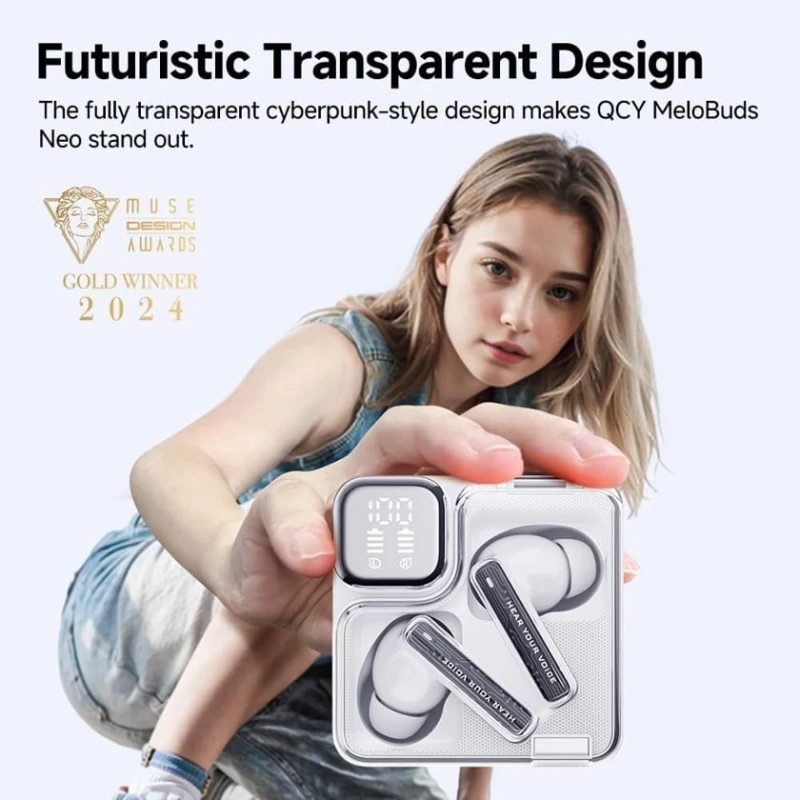 Беспроводные наушники Qcy MeloBud Neo White