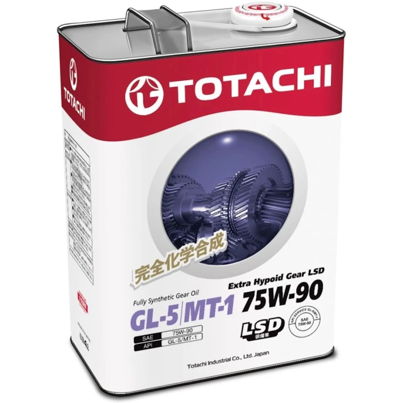 Трансмиссионное масло Totachi 75W-90 Extra Hypoid Gear LSD, 4 л Трансмиссионное масло Totachi 75W-90 Extra Hypoid Gear LSD, 4 л