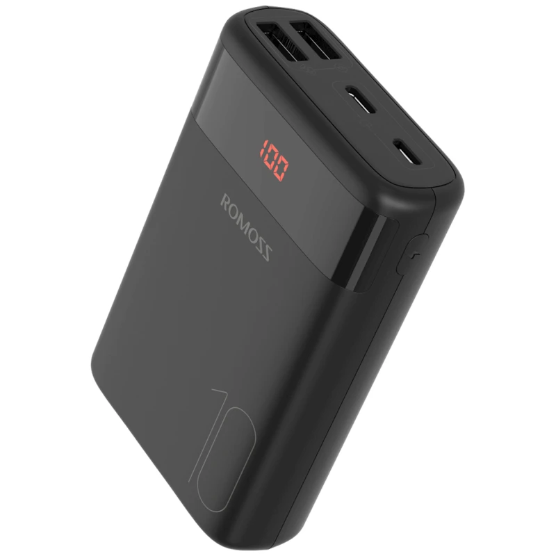 Внешний аккумулятор Romoss Ares 10 10000 mAh, Черный Внешний аккумулятор Romoss Ares 10 10000 mAh, Черный