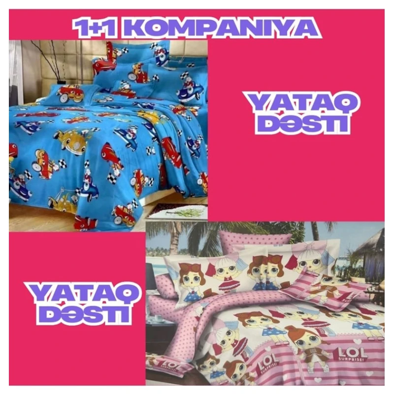 Комплект постельного белья Luxe Cotton DD-010, простыня 150x220 см, пододеяльник 150x220 см, наволочка 50x70 см 1 шт