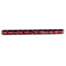 Şam ağacı oyuncaqları dəsti 5237_YCMS-17, qırmızı, 6 sm, 12 əd