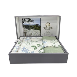 Yataq dəsti First Home SHA-00002741, yorğan üzü 200x220 sm, mələfə 250x250 sm, 2 əd yastıq üzü 50х70 sm, avro, pambıq, rəngbərəng