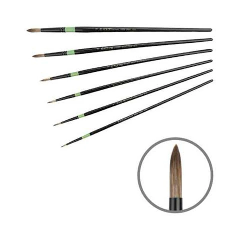 Fırça Kolos Green Stripe №6, yumru, sintetika Fırça Kolos Green Stripe №6, yumru, sintetika
