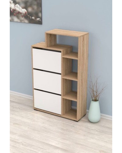 Ayaqqabı üçün tumba Ev Plus 12116007, LDSP, 90x32x143 sm