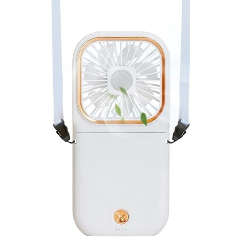 Мини-вентилятор складной офисный 1001box, USB, белый