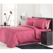 İkinəfərlik yataq dəsti Ozdilek Line Atlas, tünd qırmızı, 100% pambıq; Yorğan üzü: 200x220 sm; Döşək üzü: 240x260 sm; Yastıq üzü: 50x70 sm (4 əd.)