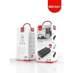 Удлинитель OS-T09, 6 USB, 3-розеточный Удлинитель OS-T09, 6 USB, 3-розеточный