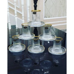 Набор стаканов армуду и блюдец ph741, 6 шт Набор стаканов армуду и блюдец ph741, 6 шт