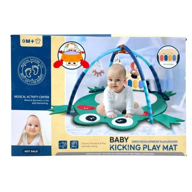 Музыкальный игровой коврик M1562, от 0+ месяцев, зеленый Музыкальный игровой коврик M1562, от 0+ месяцев, зеленый