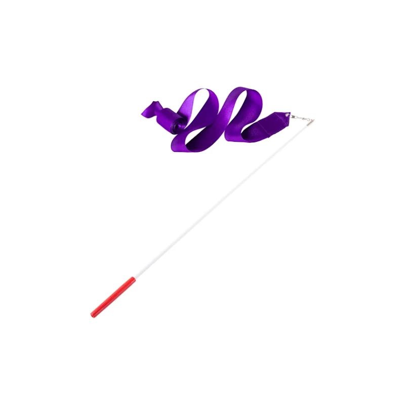 Bədii gimnastika üçün elastik lentli çubuq FİG Sport 1515, satin, çubuğun uzunluğu 60 sm, 600x5 sm, bənövşəyi Bədii gimnastika üçün elastik lentli çubuq FİG Sport 1515, satin, çubuğun uzunluğu 60 sm, 600x5 sm, bənövşəyi