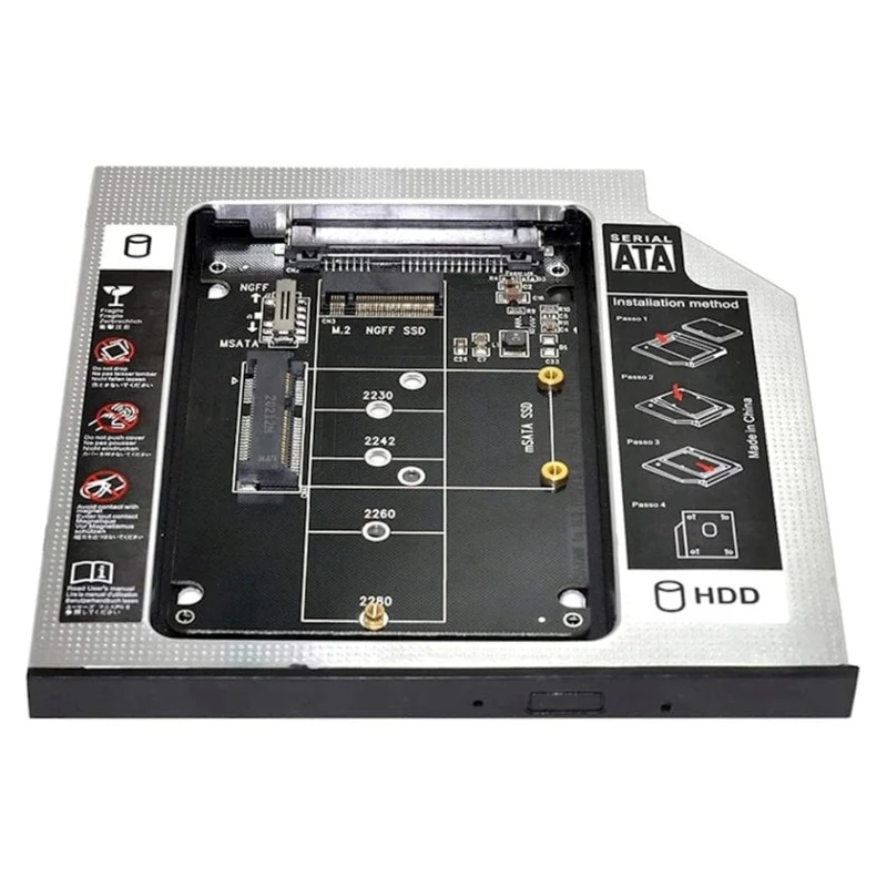 Адаптер для жесткого диска MSATA NGFF B/M-Key SSD to slim SATA 13Pin Адаптер для жесткого диска MSATA NGFF B/M-Key SSD to slim SATA 13Pin