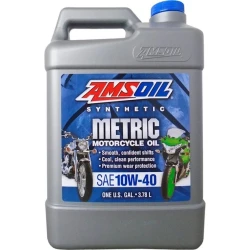 Моторное масло Amsoil 10W-40 Synthetic Metric Motorcycle Oil, 3.78 л MCF1G
