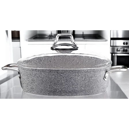 Cковородка Gallery Home GH-000018, серая, 30 см