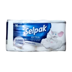 Tualet kağızı Selpak, 3 qat, 16 rulon