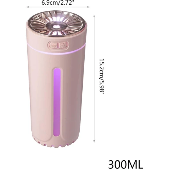 Hava nəmləndiricisi FackLOxc, 300 ml, ağ