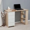 Компьютерный стол Letta, ЛДСП, белый/бежевый, 75x50x110 см Компьютерный стол Letta, ЛДСП, белый/бежевый, 75x50x110 см