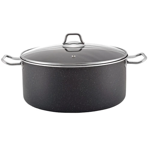 Кастрюля Anadolu Cookware SF-157, гранит/керамика, серая, 32 см