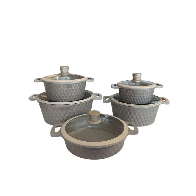 Набор кастрюль Z.H ZGH_00589, гранит, бежевый, 20/24/28/32 см Набор кастрюль Z.H ZGH_00589, гранит, бежевый, 20/24/28/32 см