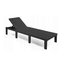 Şezlonq Corciano Haiti 195x65x32 sm, qara