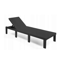 Şezlonq Corciano Haiti 195x65x32 sm, qara